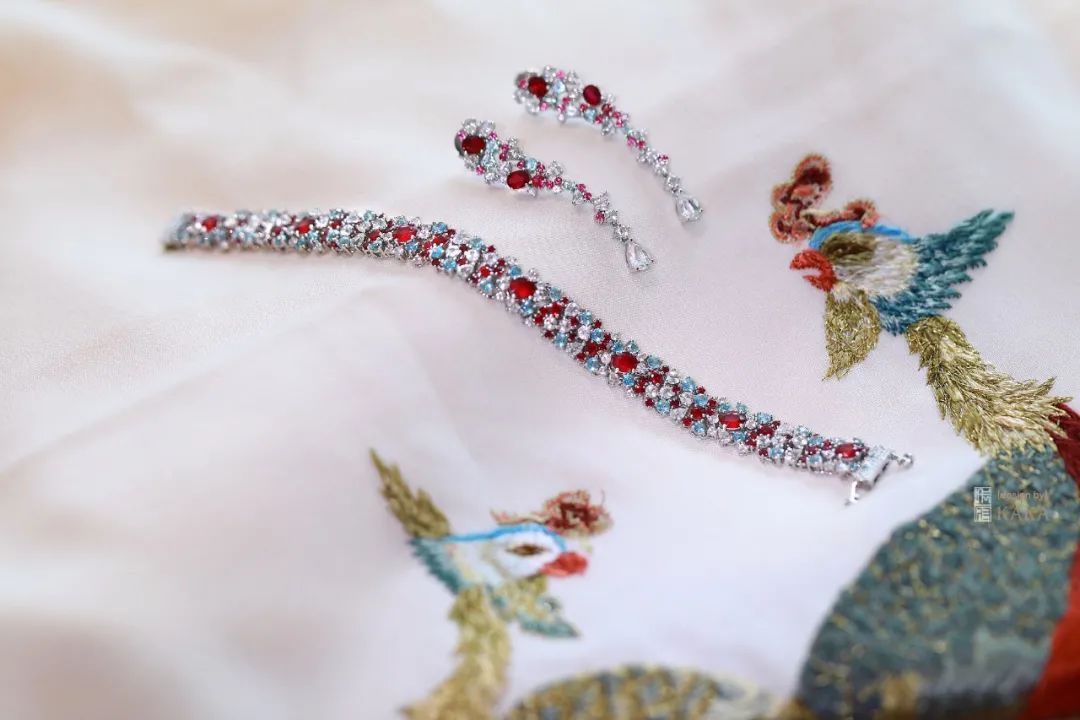 夏加尔玫瑰花园之红蓝宝石套系