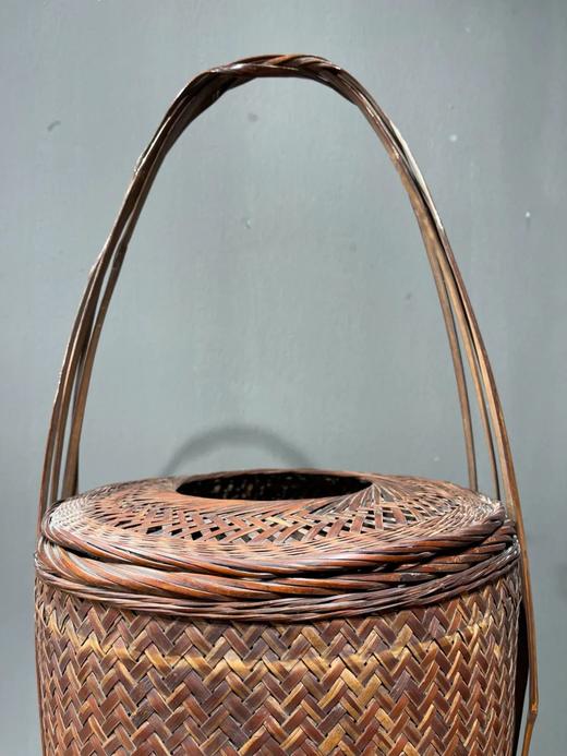 竹编双层提梁圆篮，顺丰包邮 商品图12