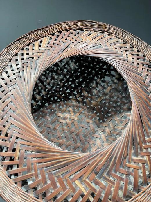 竹编双层提梁圆篮，顺丰包邮 商品图11