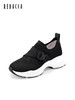 2楼瑞贝卡透气舒适飞织休闲百搭轻便跑步鞋运动鞋女鞋 商品缩略图3