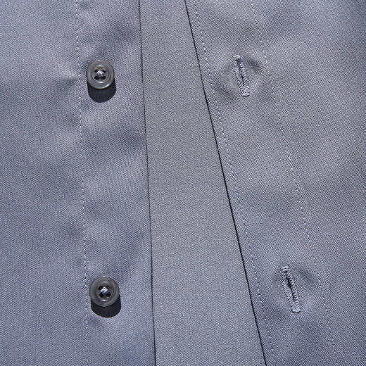 【顺滑舒适】罗蒙春秋新款长袖衬衫纯色翻领简约商务休闲通勤男士衬衣 商品图8