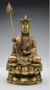 纯铜地藏圣像家居摆件 商品图1