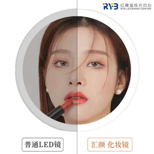 【直播间】预售10天！LED化妆镜（祖母绿色，带红黄蓝logo） 商品图3