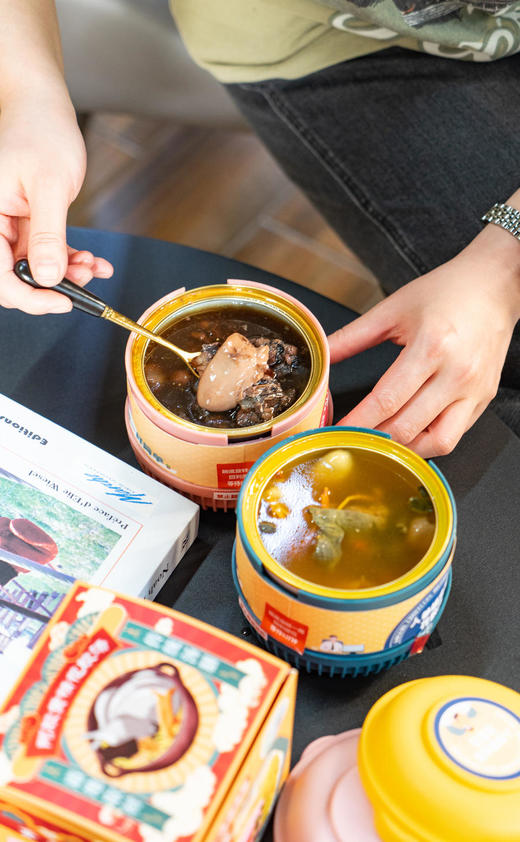 新品！【鲜炖花胶鸡汤】即食自热营养滋补汤阿胶黄精花胶鸡汤人参蛹虫草花胶汤2个口味药企级别生产车间 商品图1