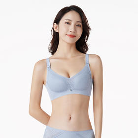 都市丽人B杯常规内衣自然舒适薄棉感锁边四排扣树脂胶圈3/4杯常规文胸LB22A2