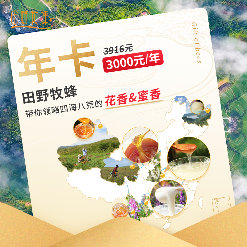 田野牧蜂【年卡】优先畅享小蜜种  金奖品质   24瓶