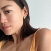 温莎珠宝绿意生机耳环原创设计时尚绿色耳饰女小众设计小清新饰品 商品缩略图2