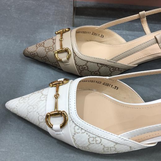 IUIU SECOND夏季时尚马衔扣细跟尖头空凉凉鞋 商品图4