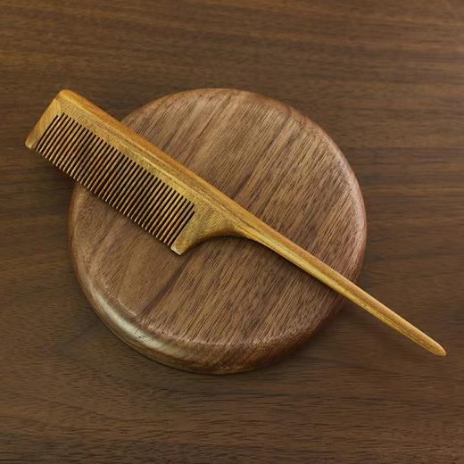 【天然檀木梳尖尾梳】顺发按摩木梳 不卡发木梳 商品图3