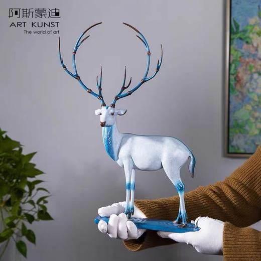 【7楼】阿斯蒙迪张有志吉祥鹿青铜原创摆件 商品图4