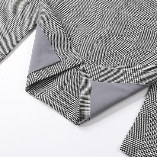 【上衣+裤子】罗蒙西装套装女士经典格纹时尚气质商务西服两件套女 商品图10