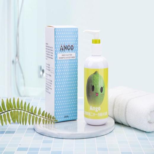 安购洗发沐浴露二合一280ml 2瓶组合婴儿儿童洗护宝宝沐浴液低泡 商品图2