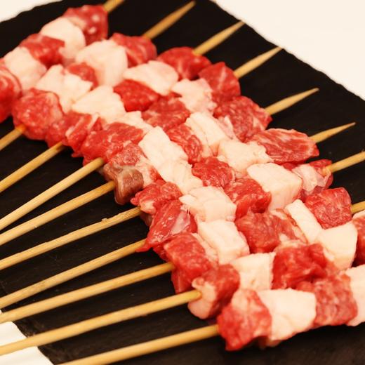 天牧牛方 国产原味牛肉烧烤串200g/袋(10串)冷冻 商品图3