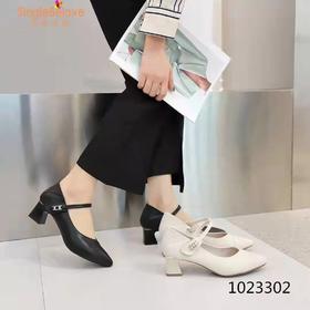 格百丽方口鞋3302