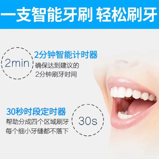 飞利浦（PHILIPS）电动牙刷成人声波震动情侣自动牙刷 HX3216/01浅蓝色（自带刷头*1） 商品图4