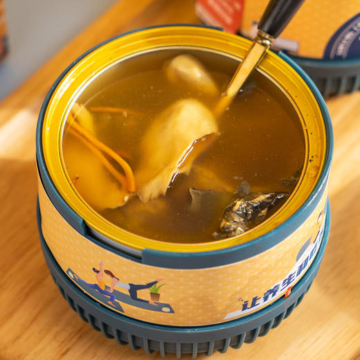 新品！【鲜炖花胶鸡汤】即食自热营养滋补汤阿胶黄精花胶鸡汤人参蛹虫草花胶汤2个口味药企级别生产车间 商品图2