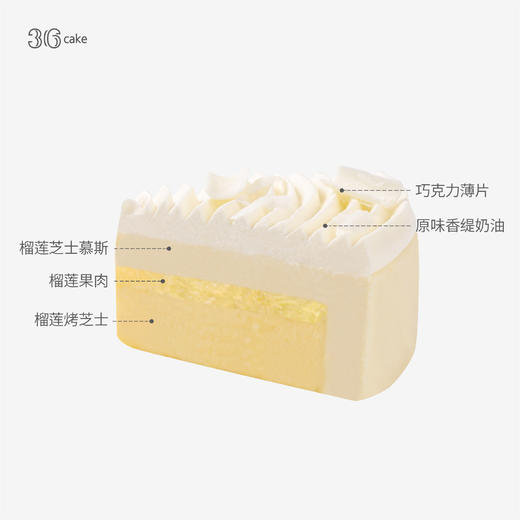 榴莲烤芝士蛋糕，可选6英寸 商品图2