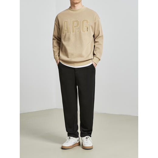 墨麦客男装2021冬季加绒加厚半高领卫衣男刺绣印花套头外套55087 商品图1