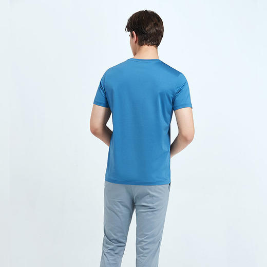 GOOD LUCK/德鲨弹力棉质清爽舒适四色可选圆领短袖T恤BY13528 商品图6