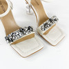 IUIU SECOND夏季时尚仿钻方头中跟凉鞋 商品缩略图4