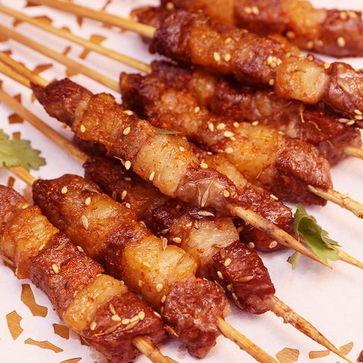 天牧牛方 国产原味牛肉烧烤串200g/袋(10串)冷冻 商品图4