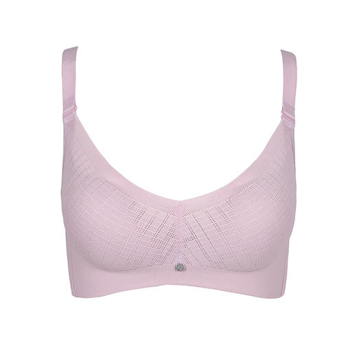 都市丽人B杯常规内衣自然舒适薄棉感锁边四排扣树脂胶圈3/4杯常规文胸LB22A2 商品图5