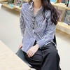 【新品秒杀】女士蓝白条纹衬衫B2201028077 商品缩略图7