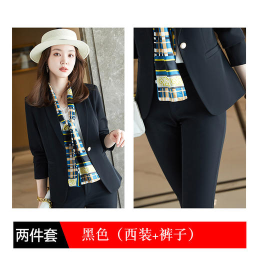 时尚气质，面试职业装西服西装外套正装套装高端工作服XZ-VV689 商品图9