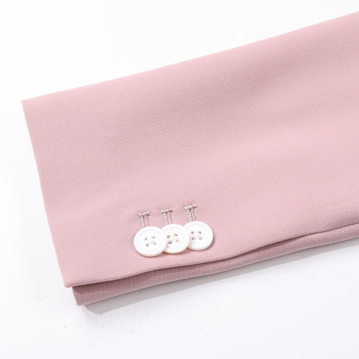 【上衣+裤子】罗蒙女士西服套装纯色气质收腰一粒扣西装喇叭裤两件套 商品图7