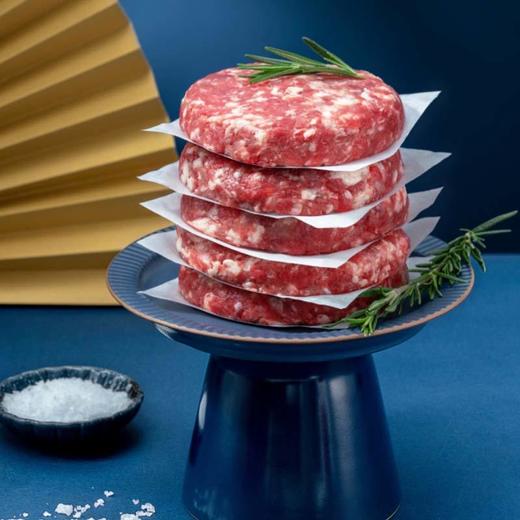 【100%纯牛肉！】2:8肥瘦比好吃不柴安格斯原切纯牛肉饼速成早餐牛肉饼便捷美味用料十足自然纯正老少皆宜1KG 商品图6