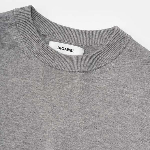 DIGAWEL  Colour scheme Rib Sweater 背面拼色海岛棉圆领针织衫 商品图4