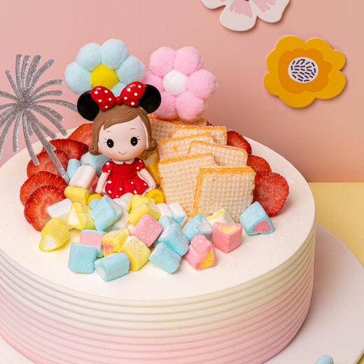 甜心公主蛋糕，草莓果馅+鲜果夹心，2磅，免费送货上门 商品图2