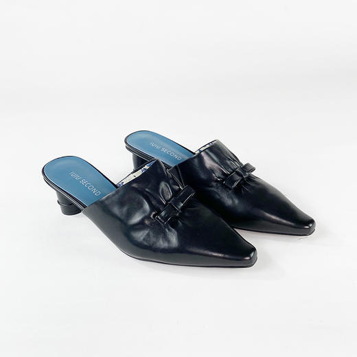 IUIU SECOND夏季时尚简约饰扣穆勒拖凉拖鞋 商品图4