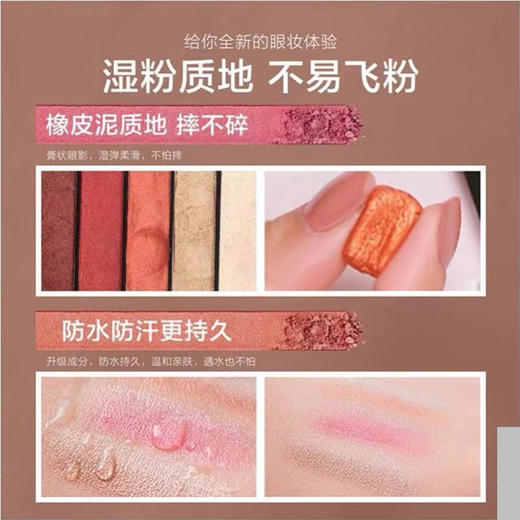 dongdong咚咚持久魅惑五色湿眼影不飞粉妆容立体 商品图5