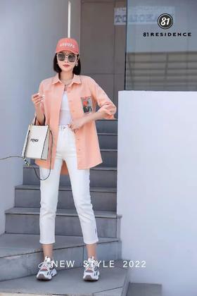 女中袖衬衫27122