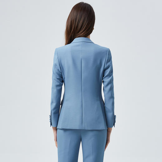 【上衣+裤子】罗蒙西服套装女士纯色简约商务通勤OL优雅气质两件套 商品图1