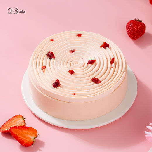 草莓烤芝士蛋糕，可选6英寸 商品图1