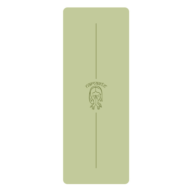 20色【防滑加厚5mm】PU天然橡胶瑜伽垫心灵妙语版专业运动健身舞蹈垫  JiaM 000  X01