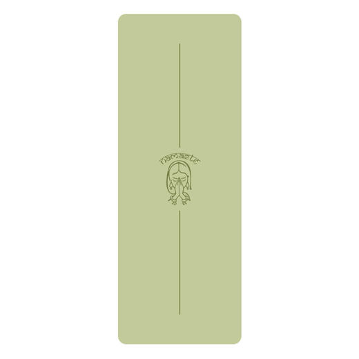 20色【防滑加厚5mm】PU天然橡胶瑜伽垫心灵妙语版专业运动健身舞蹈垫  JiaM 000  X01 商品图0