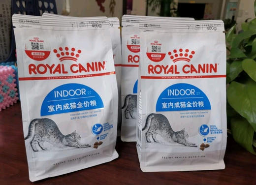 皇家室内成猫全价粮干粮0.4kg成年期去毛球猫粮湿粮（浓汤肉块）85g 商品图0