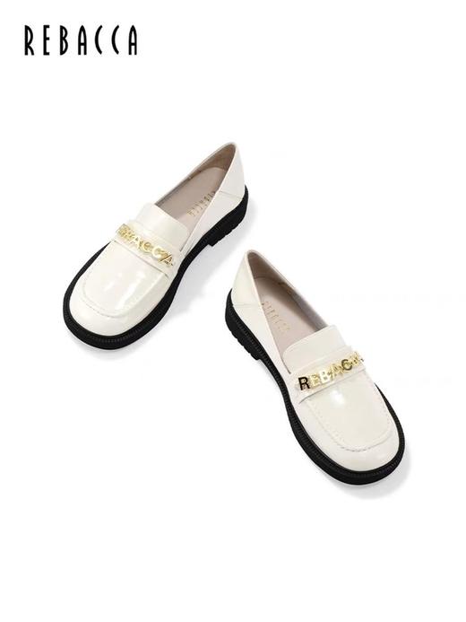 2楼瑞贝卡休闲乐福鞋通勤风时尚圆头百搭平底女鞋 商品图3