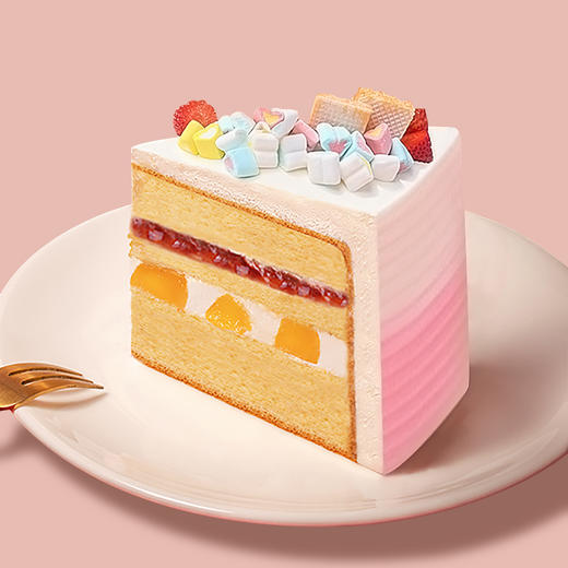 甜心公主蛋糕，草莓果馅+鲜果夹心，2磅，免费送货上门 商品图3