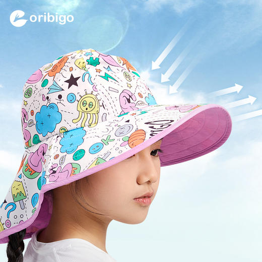 【清仓 不退换】Oribigo亲子款渔夫防晒帽 | 原创印花设计、舒适亲肤、柔软轻盈、有效防晒【HZ】 商品图7