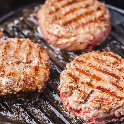 【100%纯牛肉！】2:8肥瘦比好吃不柴安格斯原切纯牛肉饼速成早餐牛肉饼便捷美味用料十足自然纯正老少皆宜1KG 商品图8