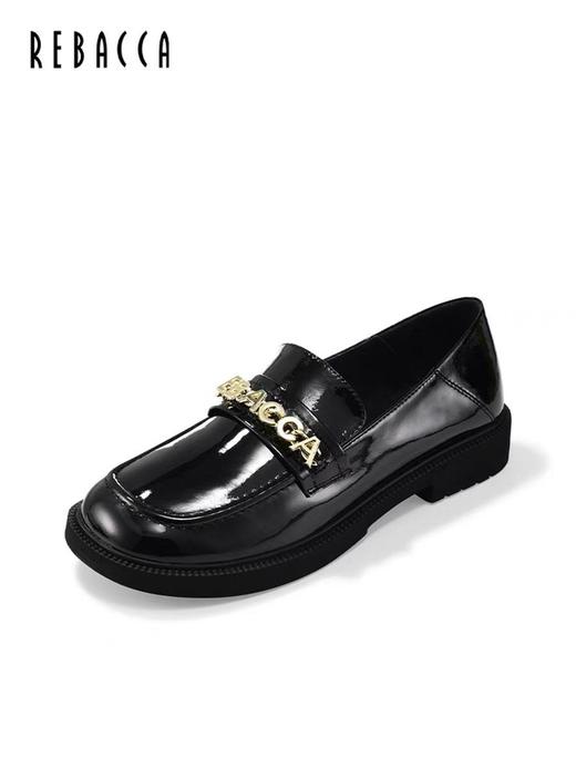 2楼瑞贝卡休闲乐福鞋通勤风时尚圆头百搭平底女鞋 商品图1