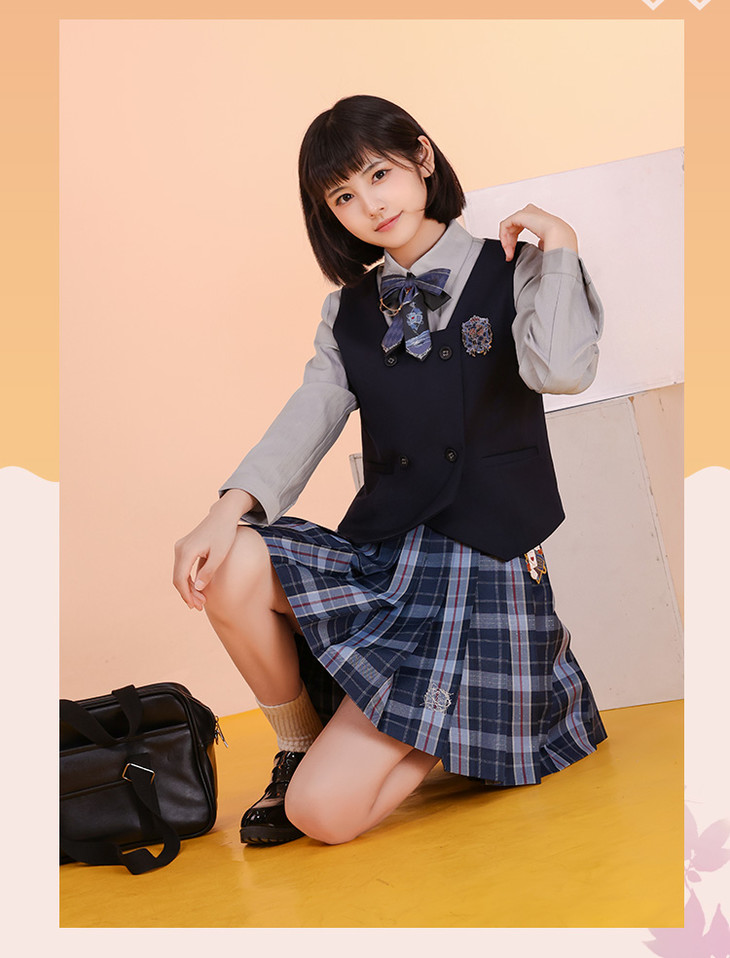 【现货]三分妄想 破云2-吞海 jk套装-西装外套马甲领结领带