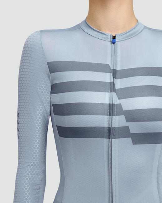 MAAP 女士 Emblem Pro Hex Jersey LS Vapor Blue 长袖骑行服 商品图4