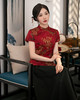 ZAYS-3303夏季中国风时尚改良上衣套装旗袍日常复古蚀骨旗袍 商品缩略图2