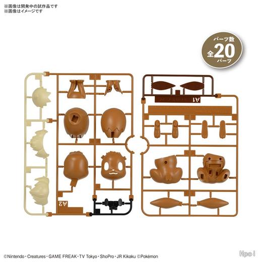 万代 宝可梦模型 快快拼！！伊布手办 商品图3