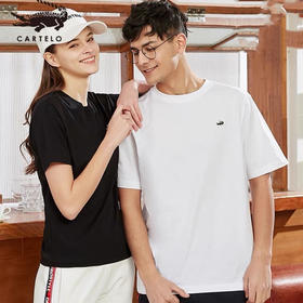 正pin卡帝乐鳄鱼情侣T恤2件